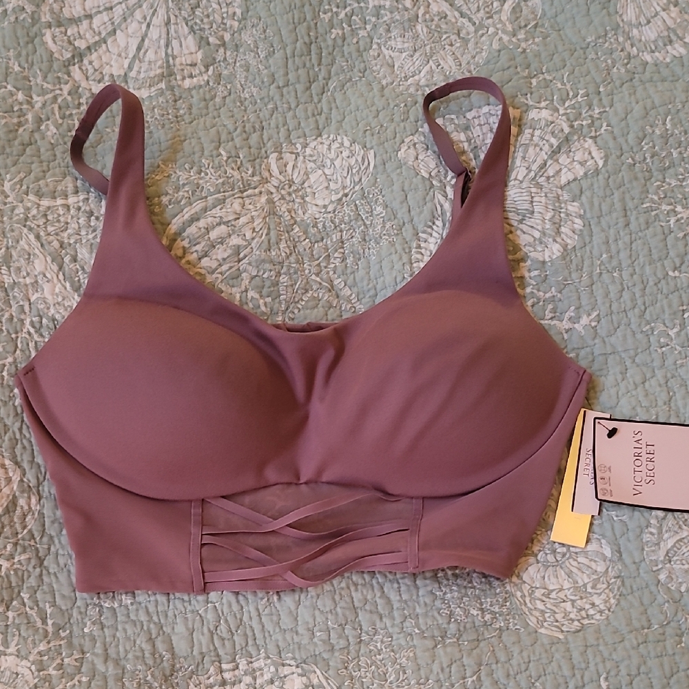 Victoria's Secret Allegro Medium Support Sport Dusty Purple Bra